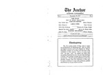The Anchor Literary Supplement: Volume 1.01: November 30, 1922 by Hope College