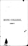 1866-1867. Catalog and Circular by Hope College