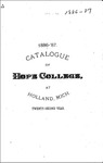 1886-1887. Catalog. by Hope College