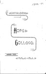 1892-1893. Catalog. by Hope College