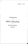 1894-1895. Catalog. by Hope College