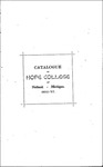 1896-1897. Catalog. by Hope College