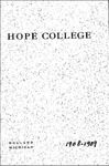 1908-1909. Catalog. by Hope College