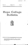 1917. V55.02. August Bulletin. by Hope College