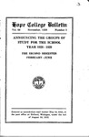 1928. V66.03. November Bulletin. by Hope College