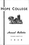 1947-1948. V86.01. February Bulletin. by Hope College