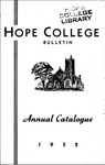 1951-1952. V90.01. March Bulletin. by Hope College