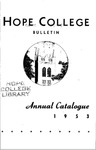 1952-1953. V91.01. March Bulletin. by Hope College