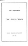1966-1967. Roster. by Hope College