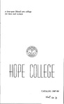 1967-1968. Catalog. by Hope College