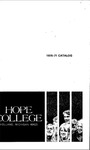 1970-1971. Catalog. by Hope College