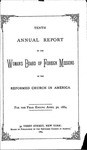 10th Annual Report of the Woman's Board of Foreign Missions by Reformed Church in America