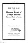 57th Annual Report of the Woman's Board of Foreign Missions by Reformed Church in America