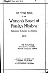 58th Annual Report of the Woman's Board of Foreign Missions by Reformed Church in America
