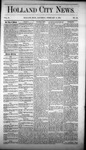 Holland City News, Volume 2, Number 52: February 14, 1874