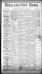 Holland City News, Volume 15, Number 40: November 6, 1886