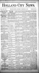 Holland City News, Volume 17, Number 4: February 25, 1888
