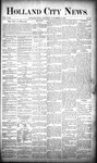 Holland City News, Volume 18, Number 44: November 30, 1889