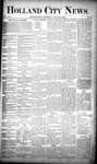 Holland City News, Volume 18, Number 52: January 25, 1890