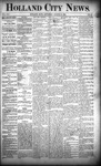 Holland City News, Volume 21, Number 31: August 27, 1892