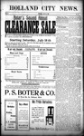 Holland City News, Volume 37, Number 28: July 16, 1908 by Holland City News