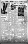Holland City News, Volume 87, Number 14: April 3, 1958