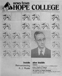 News from Hope College, Volume 16.5: April, 1985 by Hope College