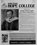 News from Hope College, Volume 20.1: August, 1988 by Hope College