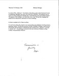Letter of Rev. Albertus C. Van Raalte to Dirk Broek