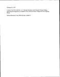 A Letter of A. C. V. R. to the Rev. A. T. Stewart, Secretary of the Council of Hope College, Submitting His Resignation as President of the Council of Hope College Due to His Lingering Illness