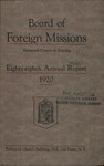 88th Annual Report of the Board of World Missions