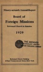 97th Annual Report of the Board of World Missions
