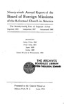 99th Annual Report of the Board of World Missions
