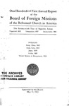 101st Annual Report of the Board of World Missions