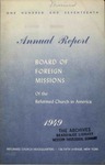 117th Annual Report of the Board of World Missions by Reformed Church in America