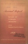 118th Annual Report of the Board of World Missions by Reformed Church in America