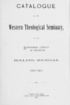 Western Theological Seminary Catalog: 1890-1891