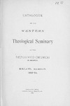 Western Theological Seminary Catalog: 1893-1894