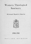 Western Theological Seminary Catalog: 1910-1911