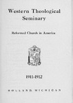 Western Theological Seminary Catalog: 1911-1912