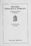 Western Theological Seminary Catalog: 1919-1920