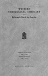 Western Theological Seminary Catalog: 1948-1949