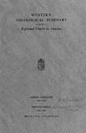 Western Theological Seminary Catalog: 1959-1960