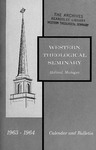Western Theological Seminary Catalog: 1963-1964
