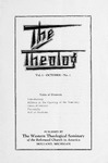 The Theolog, Volume 1, Number 1: October 1927 by Western Theological Seminary