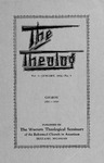 The Theolog, Volume 5, Number 1: January 1932 by Western Theological Seminary